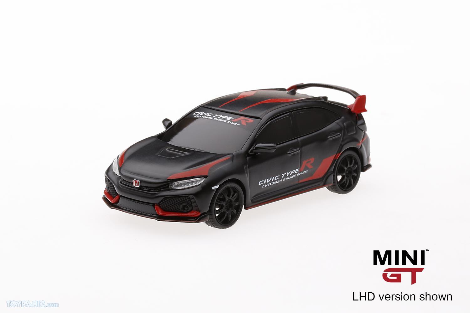 Mini-GT 1:64 Overseas Edition LHD HONDA CIVIC Type-R FK8 Customer Racing Study