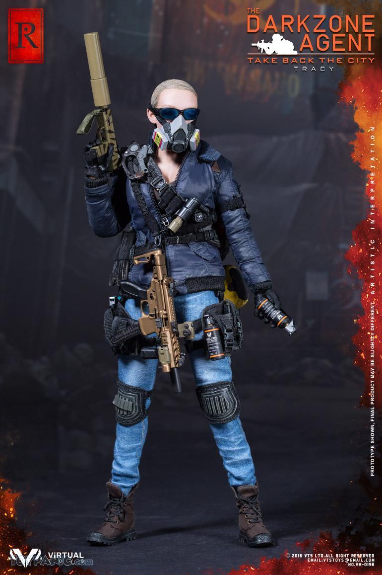 Virtual Toys The Dark Zone Agent Tracy R Ver Knee Pads loose 1//6th scale