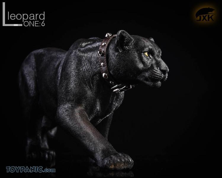 JXK Leopard Model Fluoresced Eyes Animal Toy JxK009B 1/6 Scale Collection 