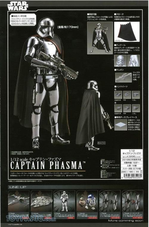 Image result for Bandai Star Wars Captain Phasma 1/12 Model kit
