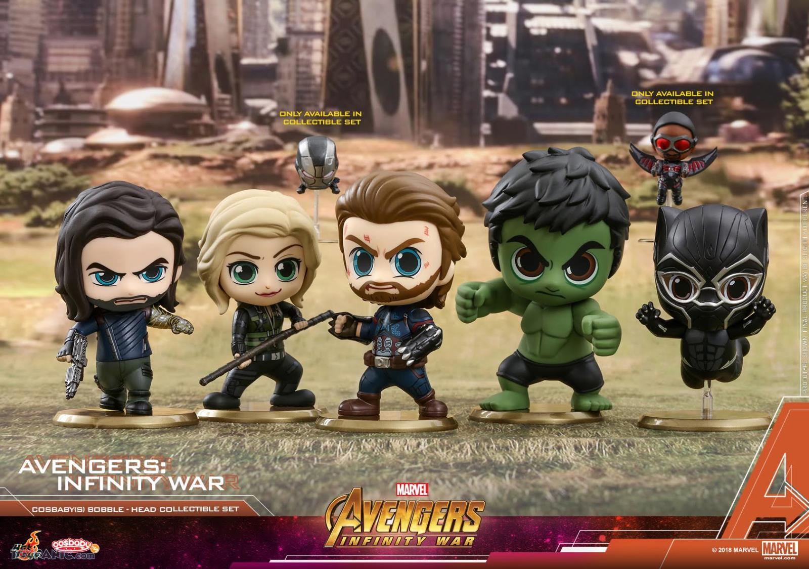 avengers bobble head set