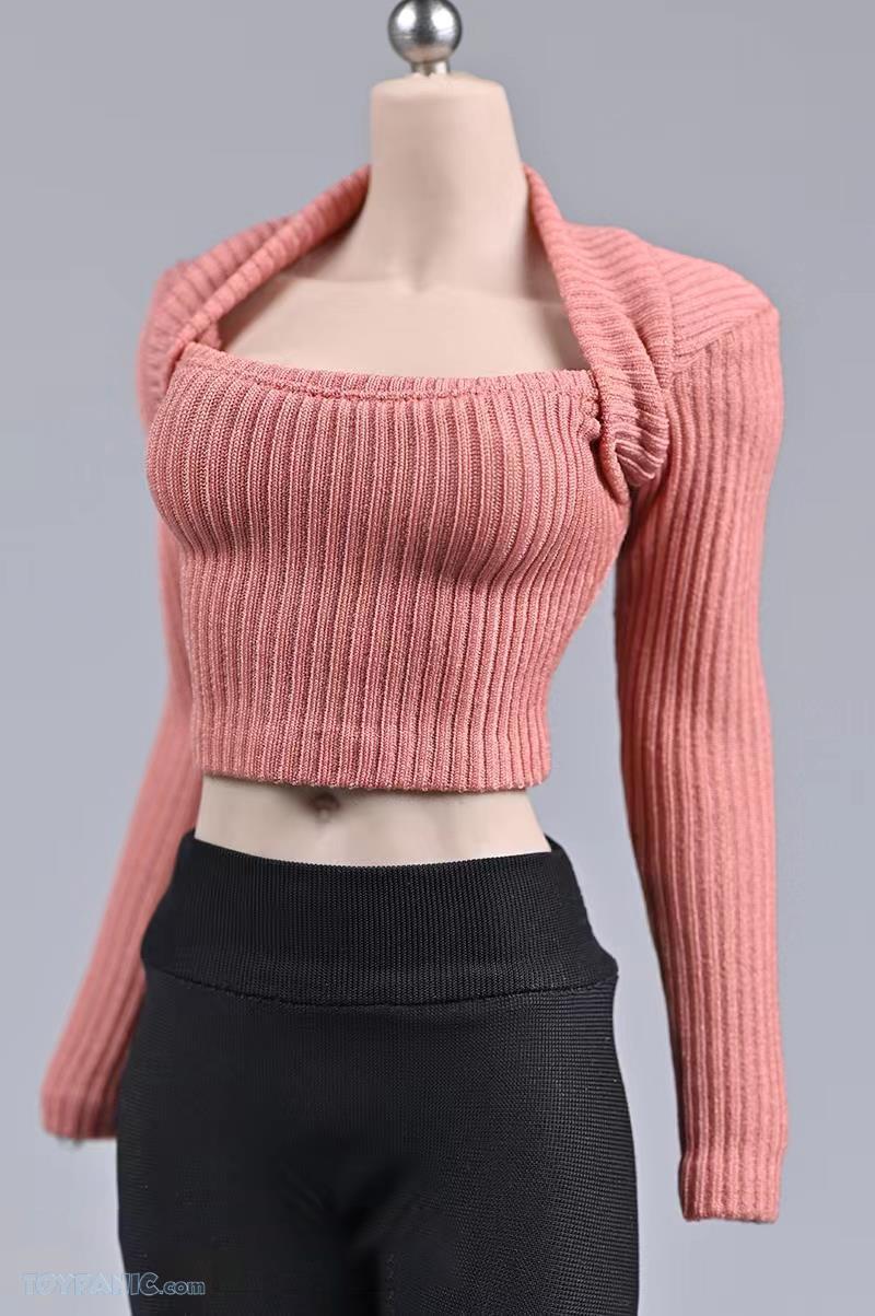 NEW PRODUCT: 1/6 Woman Trendy Wide Neck Sweater Cross Style W001A and W001B (Sets of 8 and 4) from DS  412202213649AM_794550