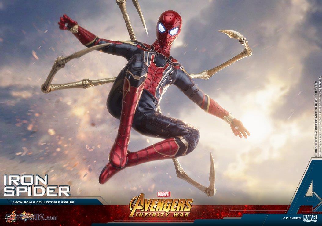 hot toys iron spider poses