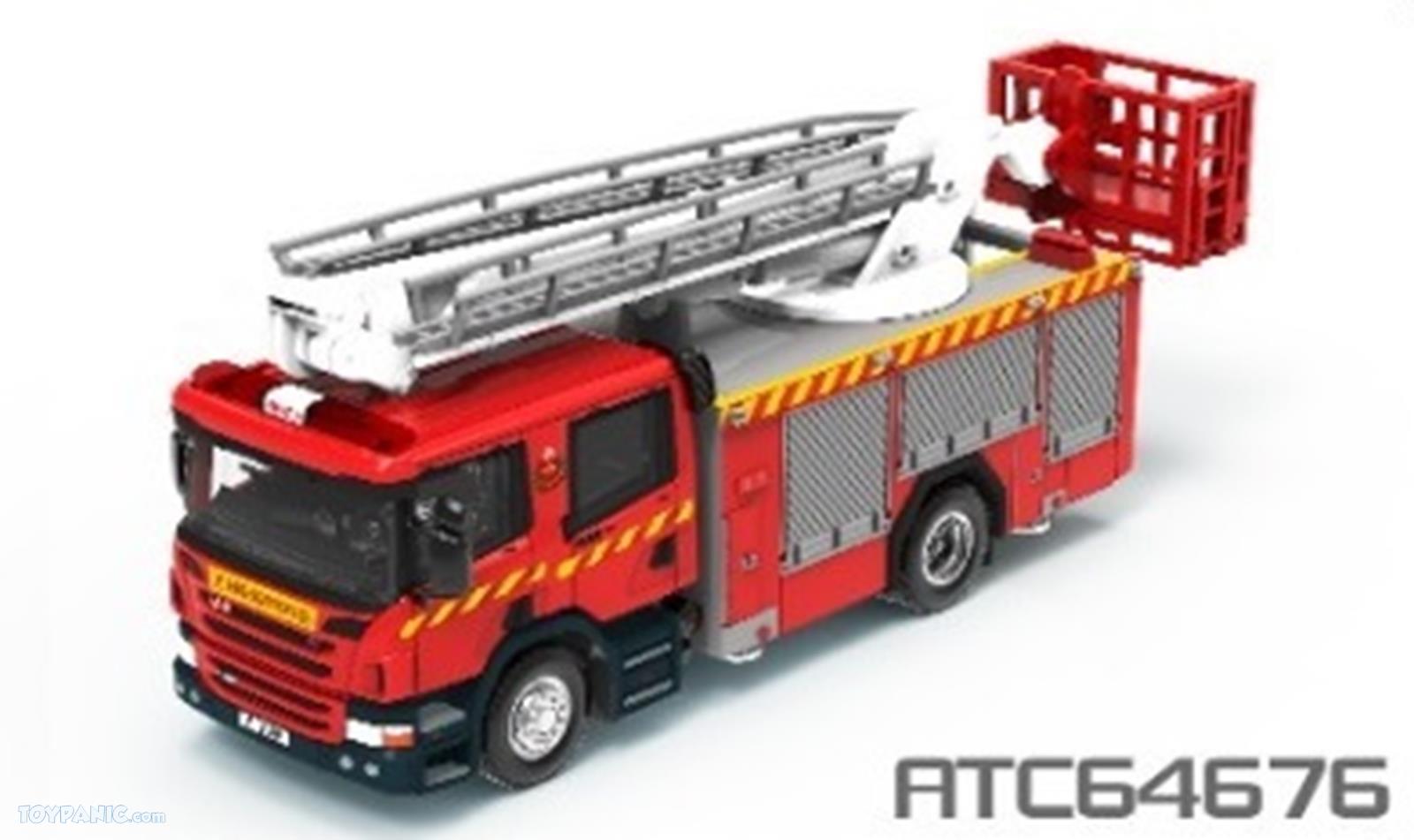 1/76 Tiny Hong Kong Fire Service Department Scania Hydraulic Platform F2306 