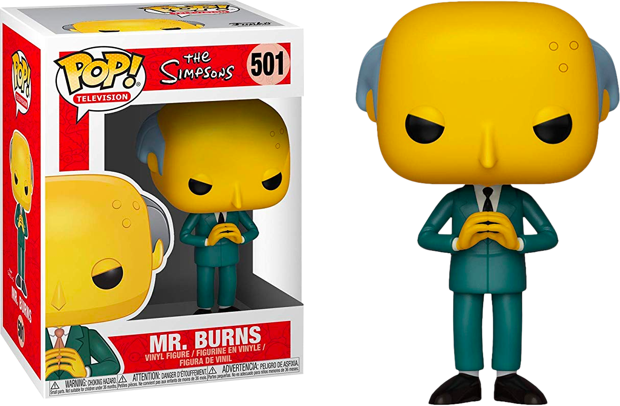 THE SIMPSONS MR BURNS 3.75" POP TV VINYL FIGURE FUNKO 501 
