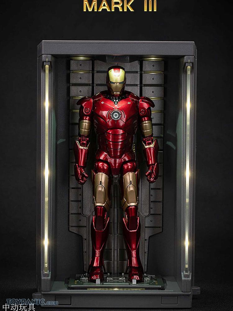Details about   Zd Toys Genaku Display Box Dustproof Case Model Fit 7" Iron Man Mk 3 Mk 2 Figure 