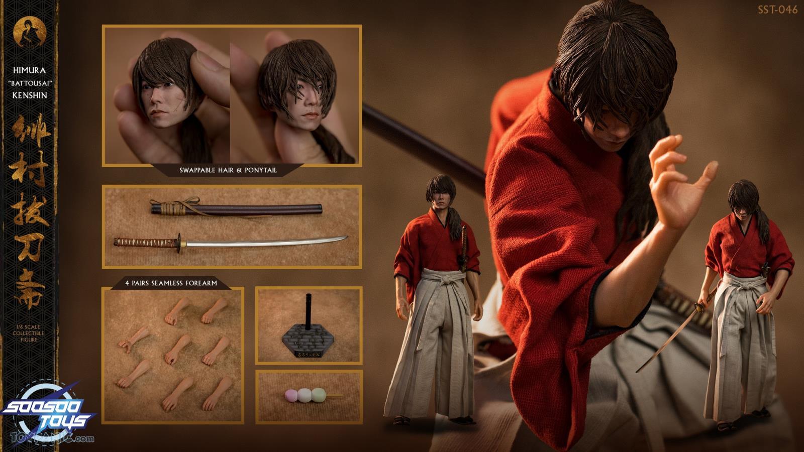 Japanese - NEW PRODUCT: 1/6 scale Rurouni Kenshin Collectible Figure from SooSooToys 712202251234PM_474230