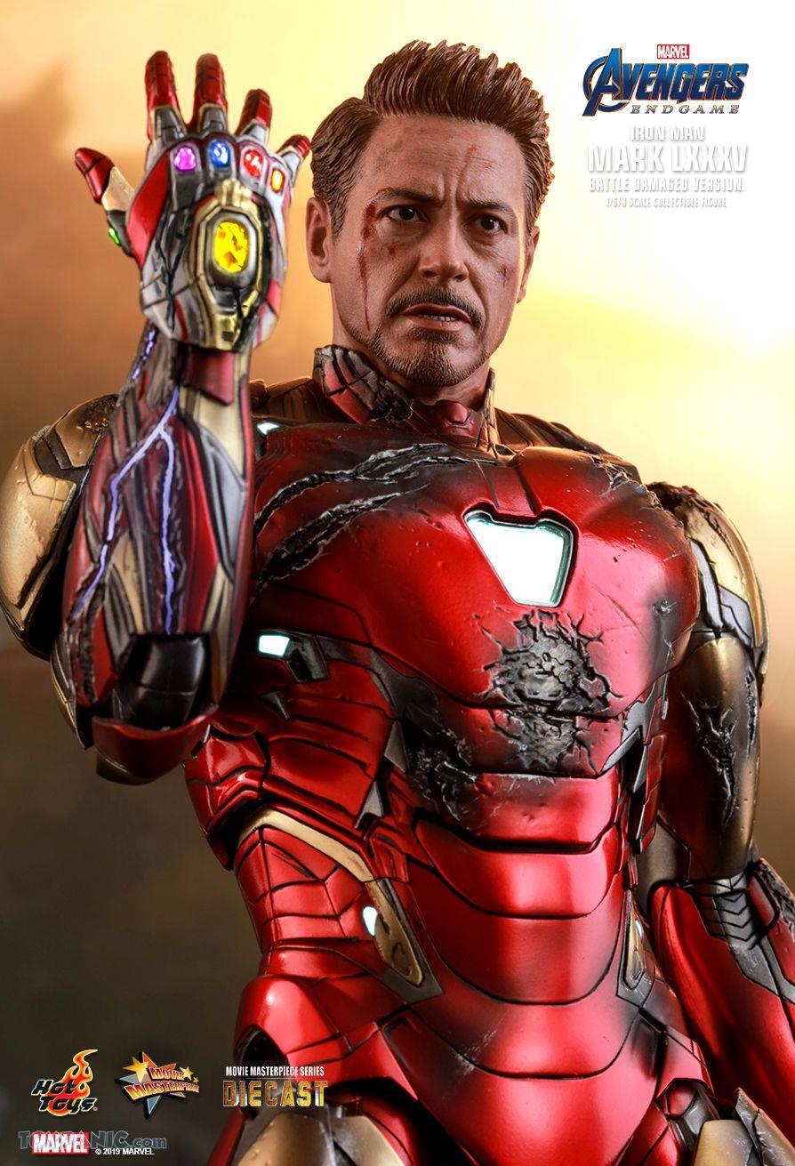 iron man mark 85 hot toys battle damaged