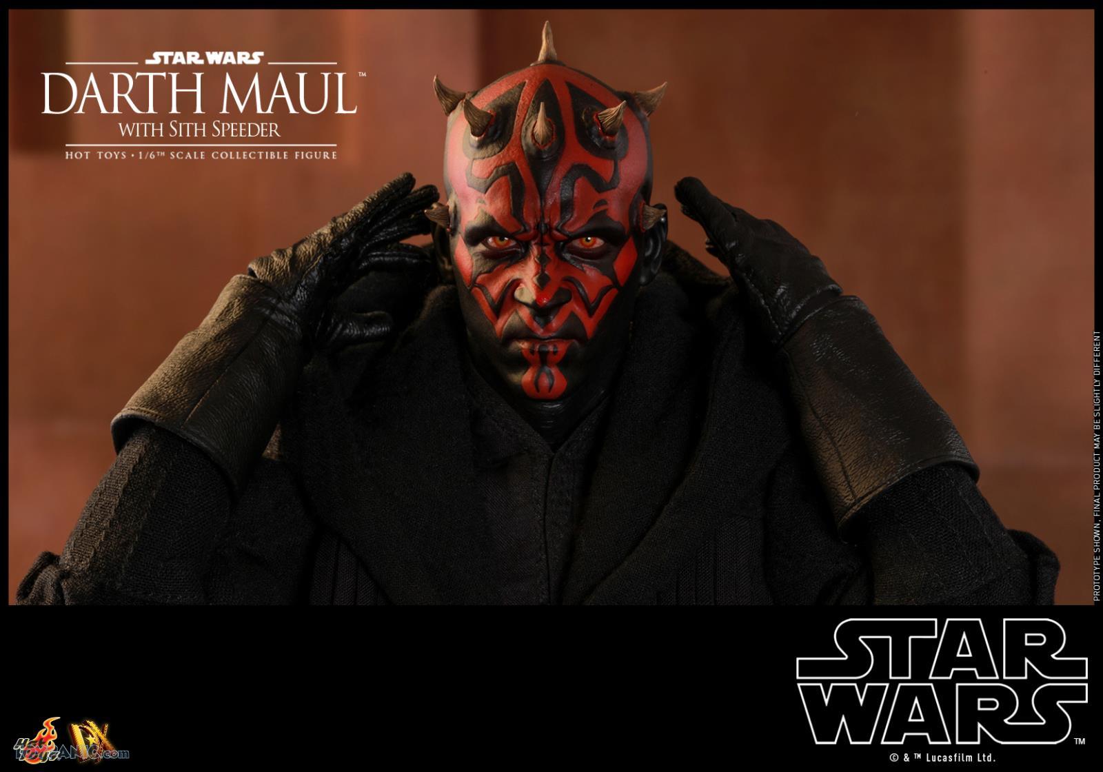 hot toys darth maul with sith speeder