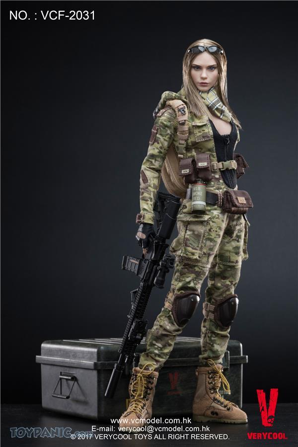 VERYCOOL 1/6 Scale Digital Camouflage Women Soldier Max Body only
