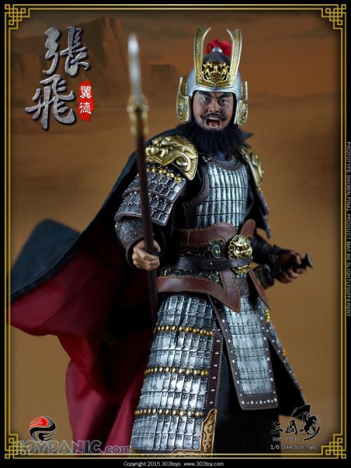 303TOYS The Three Kingdoms Series General ZhangFei YiDe Two Heads 1//6 Figure Toy