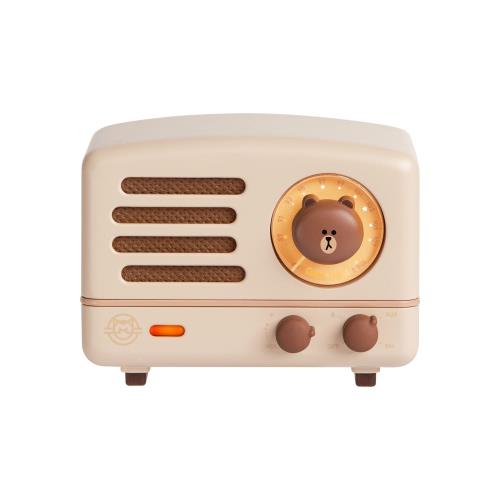 MUZEN OTR Wood and Utopia Retro Portable FM Radio Bluetooth Speaker